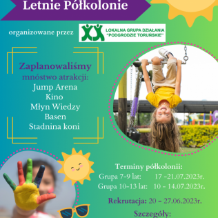 Zapraszamy dzieci z obszaru LSR do udziału w półkoloniach w Gminie Wielka Nieszawka!
