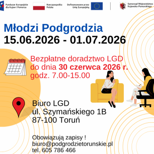 Bezpłatne doradztwo w ramach naboru wniosków nr 1M/2026/EFS+ (Młodzi Podgrodzia)